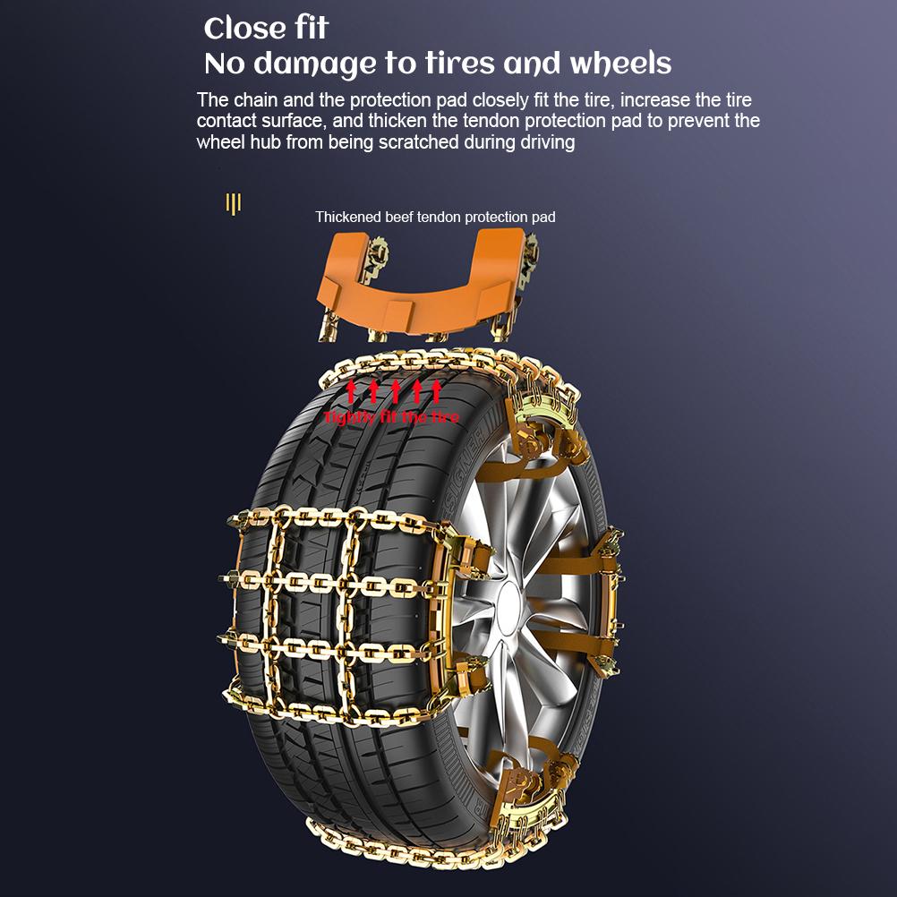 Snow Chains Car Anti Slip Tire Chains Anti Skid Tire Snow Chains for Car SUV Trucks