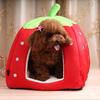 М'який полуничний іглу для домашніх тварин Будинок-лежанка для собаки та кота Будка Модна подушка-підкладка для собаки