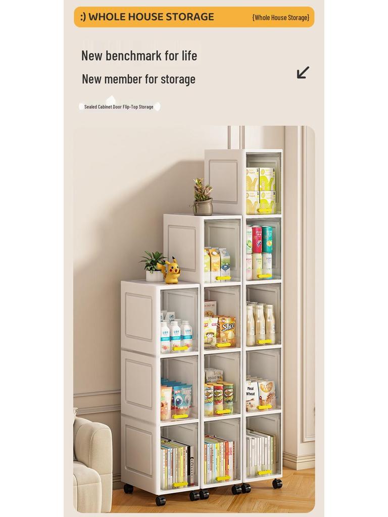 Ultra-Narrow Storage Shelf: Multi-Layer Kitchen, Bathroom Side & Toilet Organizer Cabinet