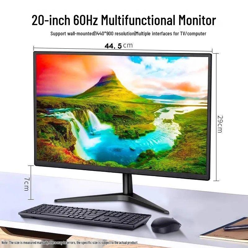 Shik Wall-Mountable HD Desktop Monitor - 20/22/24 Inch for Home or Office Use