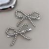 Beaded Bowknot Hair Clip Female Duckbill Clip Hairpin Sweet Ballet Hair Decors