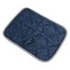 Pet Warm Pad Cat Heat Mat Dog Sleeping Bed Mat Cushion Skidproof for Home Winter Dark Blue with Grey Trimming L