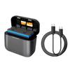 Batterieladegerät-Aufbewahrungskoffer, Schnelllade-Hub, wiederaufladbare Batteriebox, kompatibel mit Insta360 X3
