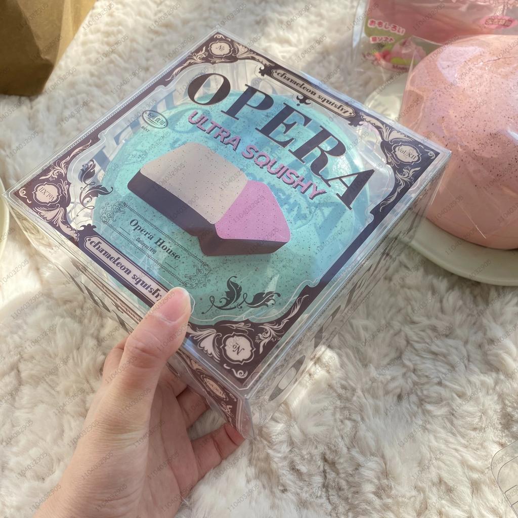 Thick Square Milk Rice Cake Squishy Slow Rising Milk Cake Bread Slow Rebound Fidget Toy Anti Stress Release Hand Relax Toy