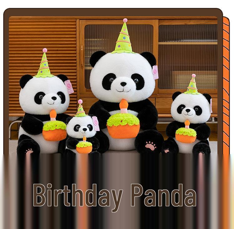 Adorable Panda Birthday Plush Toy for Kids - Gift for Boys & Girls