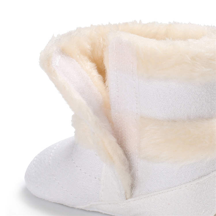 Winter Snow Baby Boots Warm Fluff Balls Indoor Cottton Soft Rubber Sole Infant Newborn Toddler Baby Shoes