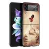 Baseball Sport Case For Samsung Galaxy Z Flip 7 6 5 4 3 Z Flip7 Flip6 Flip5 Flip4 5G Phone Cover Flip3 Folding Coque