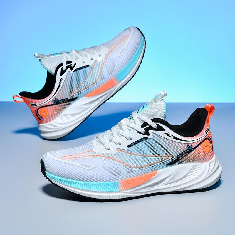 New Carbon Board Sports Leisure Style Women's Sports Fashion Versatile Leisure Breathable Net Running Sports Shoes Couple Shoes Men