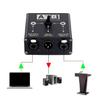 Studio Grade XLR Sound Selectors 2 Input Single Output Noiseless Switching Metal Chassises
