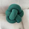 Hand Knitted Decorative Pillow Plush Braided Knot Round Ball Throw Pillow for Sofa Couch Decor Soft Elastic Sleeping Companion