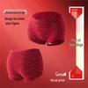High Waist Antibacterial Pure Cotton Seamless Red Panties for Women - Ideal for Weddings & New Year