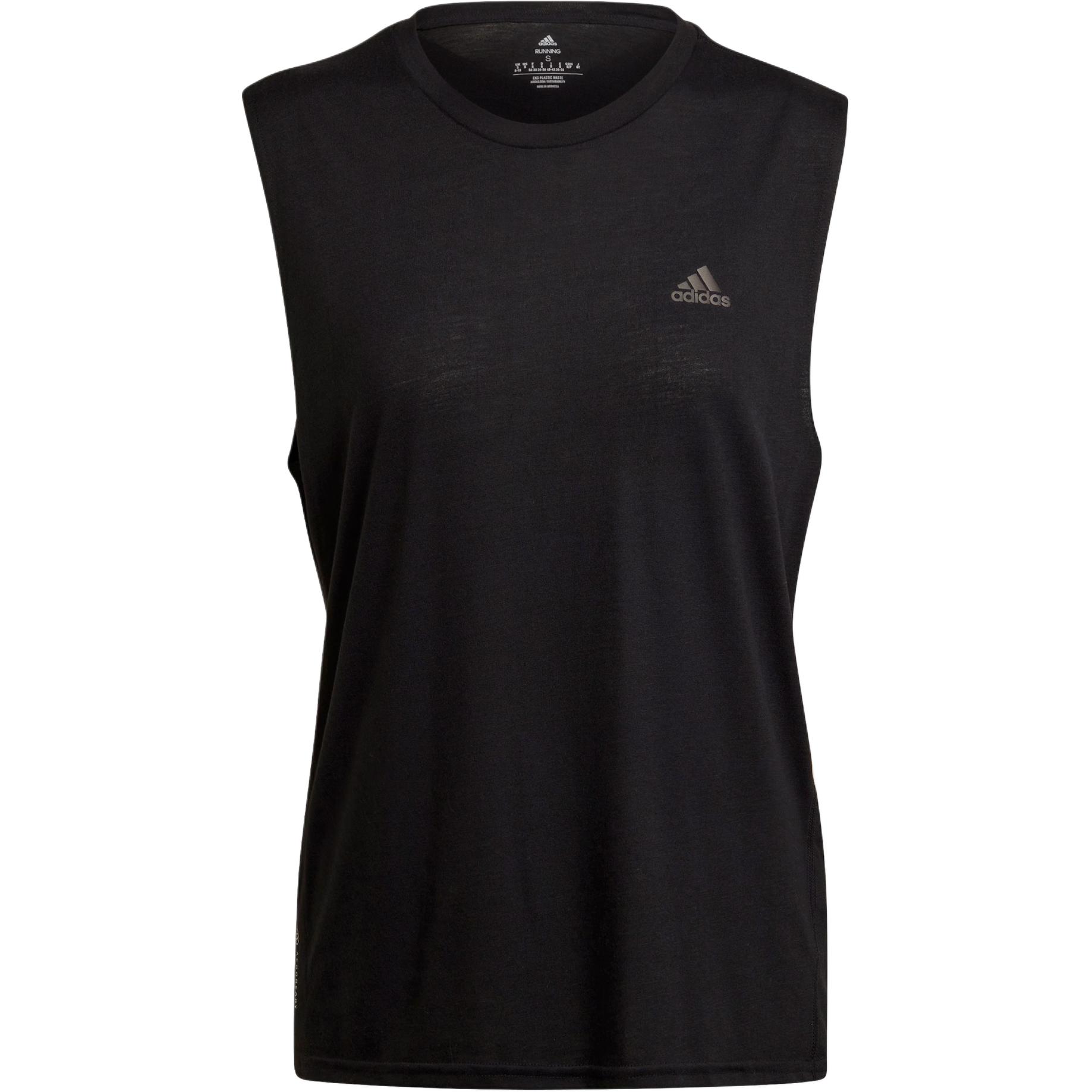 

Adidas Майка Run Icons Running Muscle с логотипом Print Women Tops Black HE3347 M