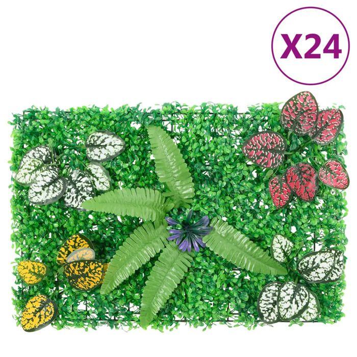 Clôture à plantes artificielles vidaXL (x24)