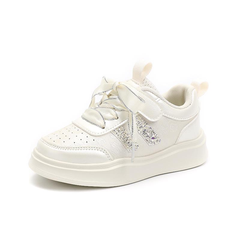 

Girls board shoes, low-top white sneakers, autumn new style little girls sports shoes, stylish and versatile kids shoes 26