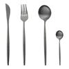 Matte Tableware Set Gold Cutlery Set Stainless Steel Dinnerware Set Knife Fork Spoon Flatware Teaspoon Western Kitchen Silverware