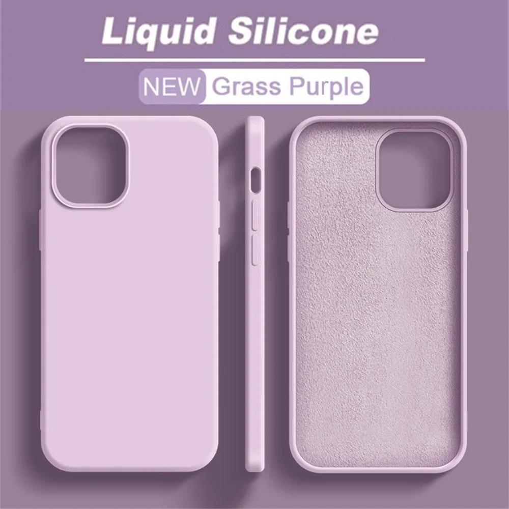Shockproof Soft Accessorie Liquid Silicone Phone Case For For Iphone 11 12 13 14 1 Pro Max 7 8 Plus SE X XR XSMax Cover