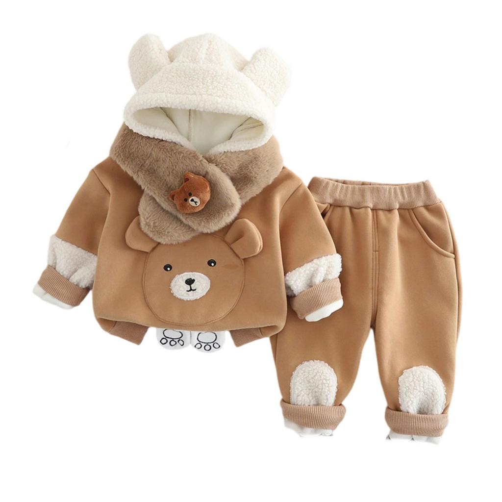 Kids Casual Long-Sleeve Set, Comfortable Daily Wear Outfits