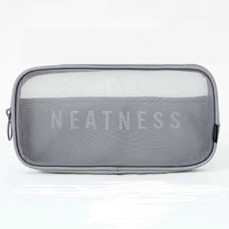 Travel Cosmetic Storage Bag: Cross-border Mesh Wash & Makeup Bag