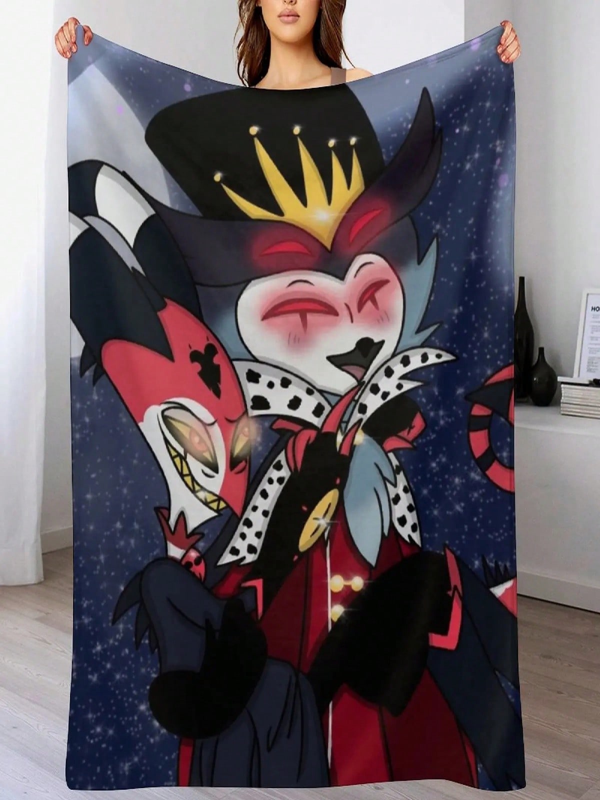 Адская  (БлитцО x Столас) Плед Очень Большой Плед Дизайнерские Пледы И И Пледы 75X95CM