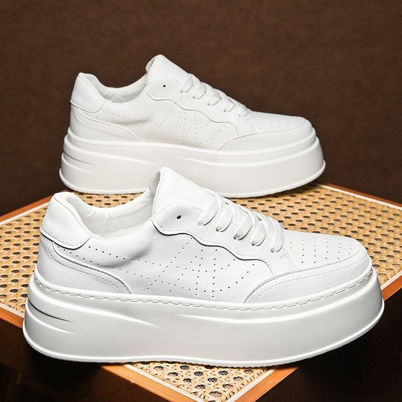 

Весенняя мужская обувь, новые дышащие белые туфли, мужская модная универсальная обувь на толстой подошве, увеличивающая рост, спортивная обувь, повседневная обувь для серфинга, модная обувь 39