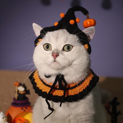 Cadılar Bayramı Sevimli Evcil Hayvan Kostümü Balkabağı Büyücü Şapkası Cadılar Bayramı Kostümü Cadılar Bayramı Cosplay Kedi Köpek Evcil Hayvan Malzemeleri için Cadılar Bayramı Partisi