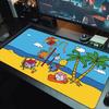 Mr. Men Little Miss Large Size Mouse Pad Large Gaming Table Cushion Non-slip Laptop Tablet Big Mousepad XXL Mat Mini PC Playmat With Lock edge