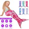 Flannel Mermaid Sleeping Blanket Mermaid Tail Blanket Fish Scale Pattern Sleeping Bag Universal Comfortable Cute Blanket for Kid