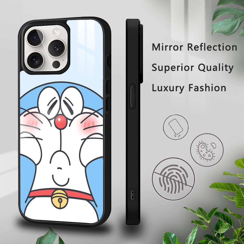 Cartoon D-Doraemon Cute Couple Phone Case For iPhone 16 15 14 13 12 11 Pro Xs Max Mini Plus Celulares Hard Funda
