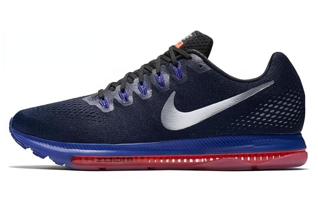 Nike Zoom All-Out Dämpfung Rutschfest Atmungsaktiv Niedrig geschnittene Laufschuhe Herren Blau Silber 878670-015