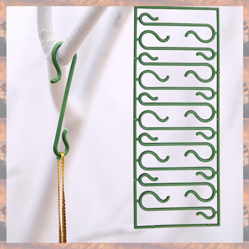 

2025 Trend 100 Packs Plastic Green Bauble Hooks For Hanging Christmas Tree Decorations,Christmas Wreath,Ornament And Lights Hang зелёный