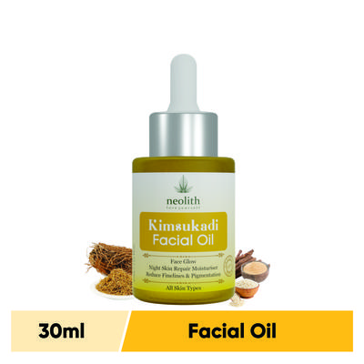 Kimsukadi Facial Oil Formulazione ayurvedica al 100% di 16 erbe || Per pelle luminosa, nutrimento della pelle, antietà, schiarimento della pelle || 30 ml