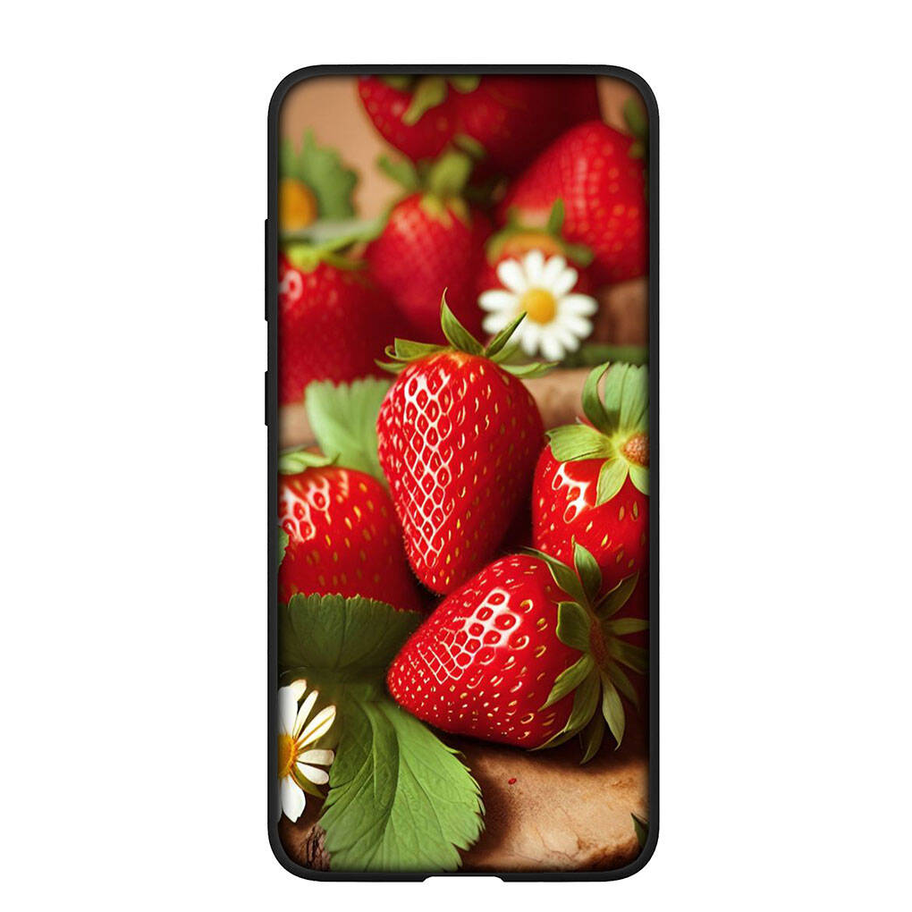 Pouzdro na telefon pro Samsung Galaxy S25 S23 S22 S24 Ultra FE A05 A06 A15 A16 A36 A37 A35 A54 A24 A55 A56 A57 A25 A26 A53 A17 Jahodové Ovocné Letní Kryt