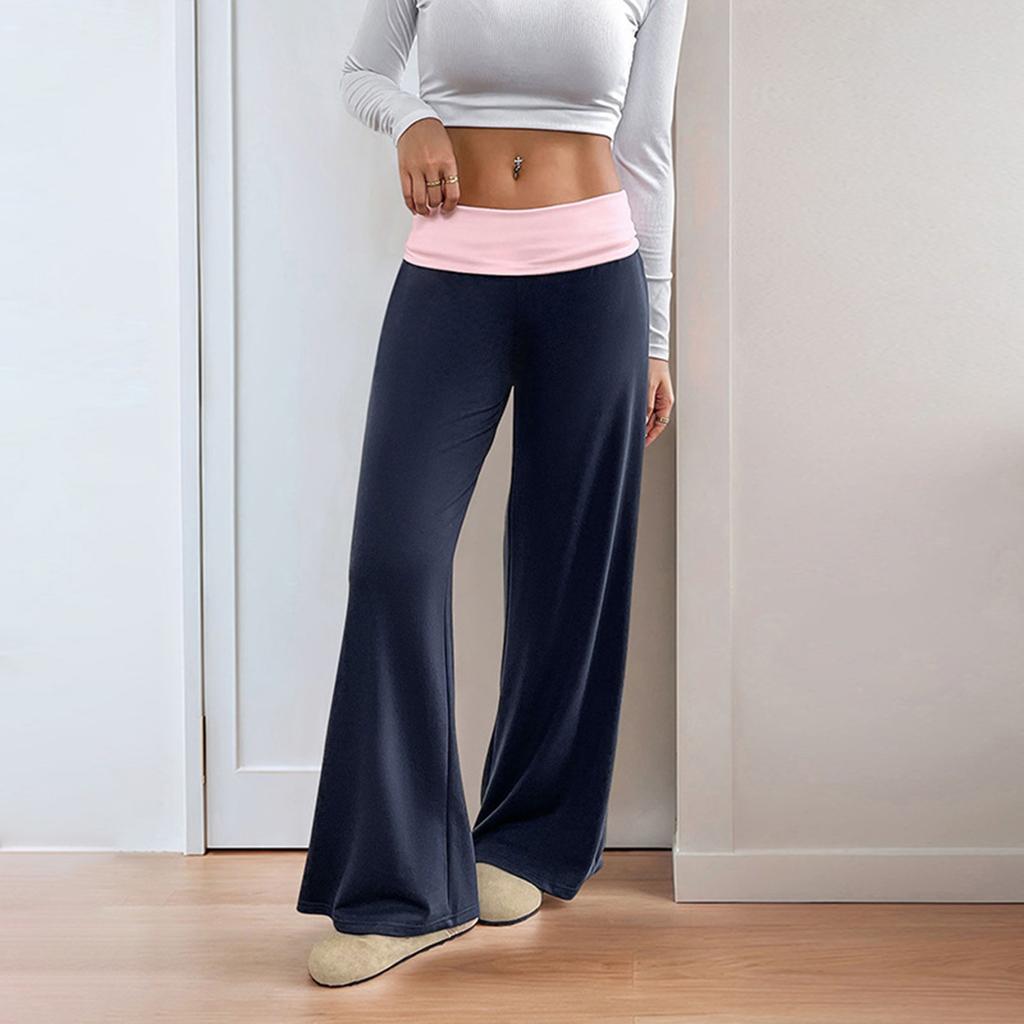 Women's High Waist Loose Wide Leg Yoga Pants Casual Sports Pants