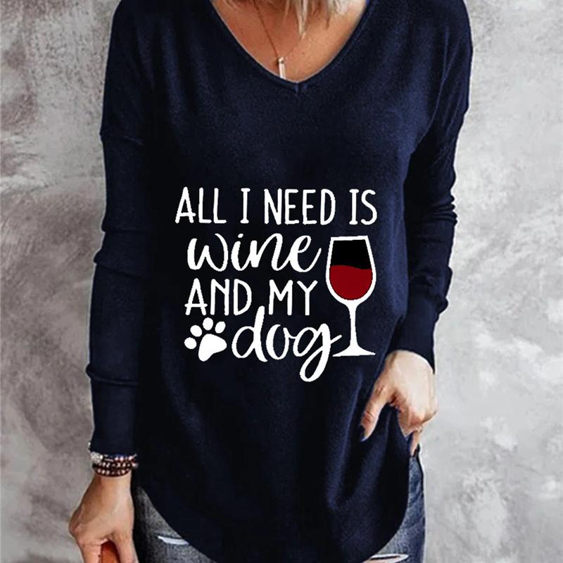Size Shirt Plus T Print Vintage Cartoon 3d Tees Long Sleeve Loose Top Women Autumn V Neck Tshirts