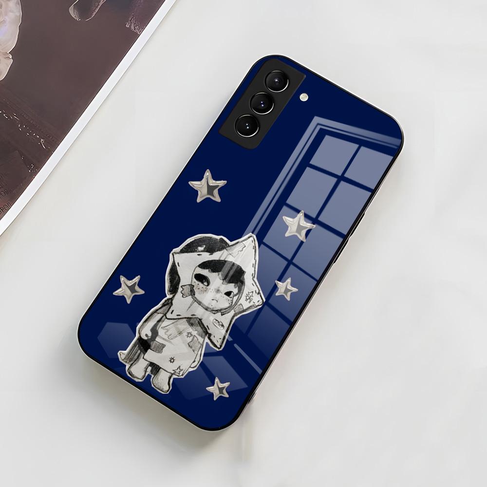 Cute H-HIRONOS Boy Phone Case For Samsung A56 A36 A26 A16 A15 A25 A35 A55 A14 A34 A24 A54 Glass Case