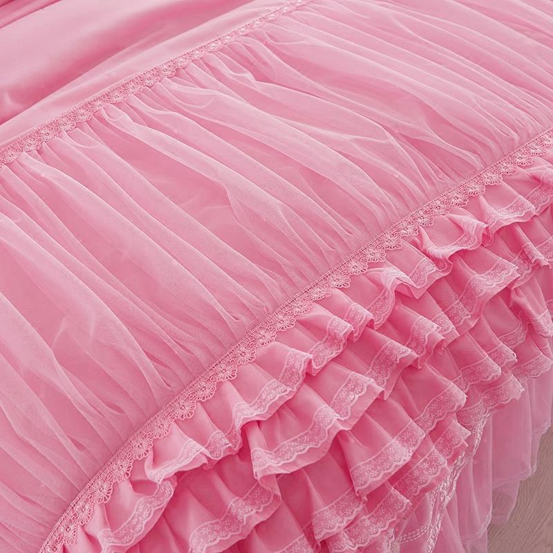 1pcs Lace Duvet Cover + 2 Pcs Pillowcases Fashion Design Soft Comfortable Quilt Cover King/Queen Size Luxury Bedding Sets