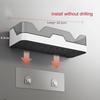 Self Adhesive Storage Rack, Wall Mounted Plastic Shelf Organizer for Bathroom Accessories and Hardware