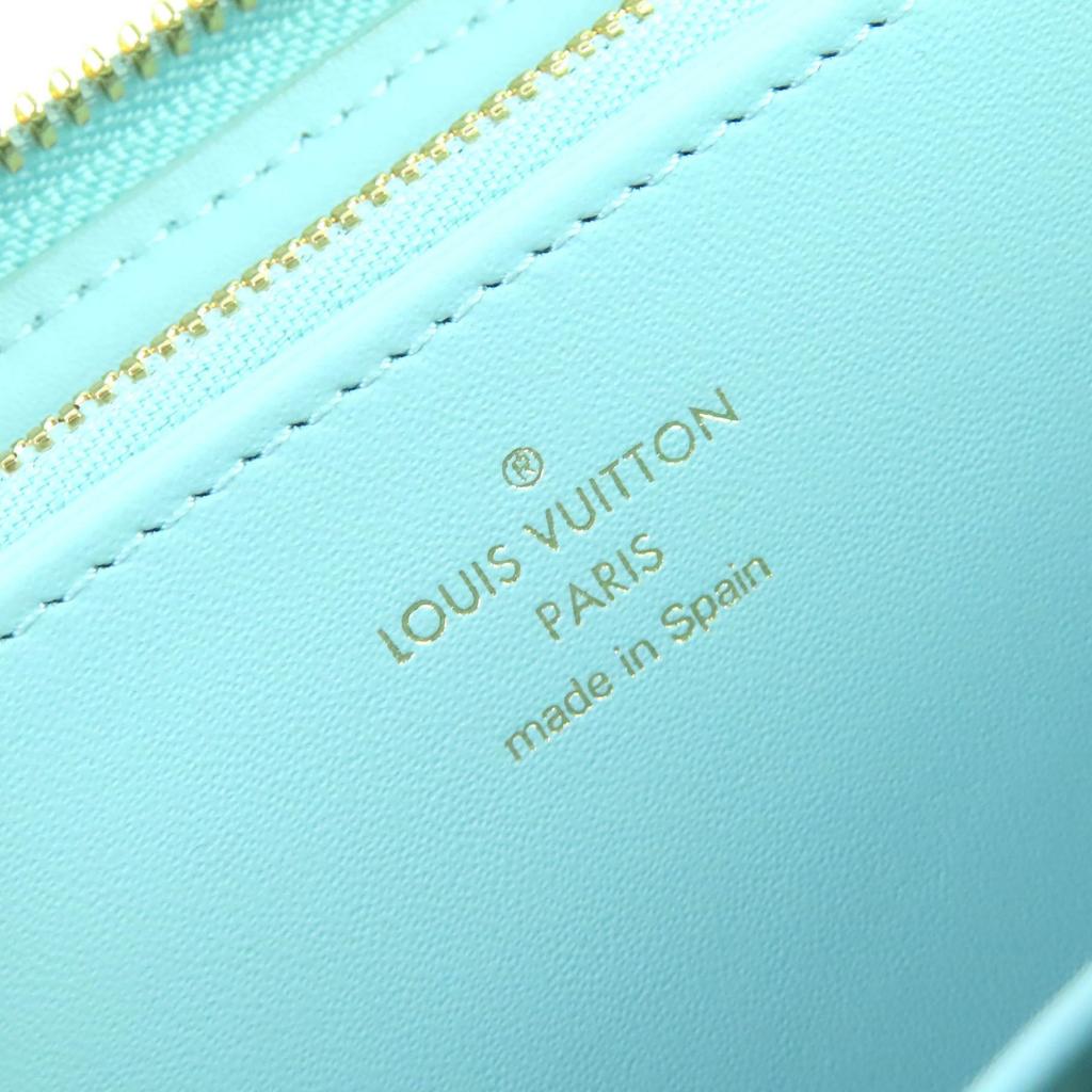 LOUIS VUITTON Purse Monogram Mahina Zippy Wallet Zip Around Mahina Women M82197 Used