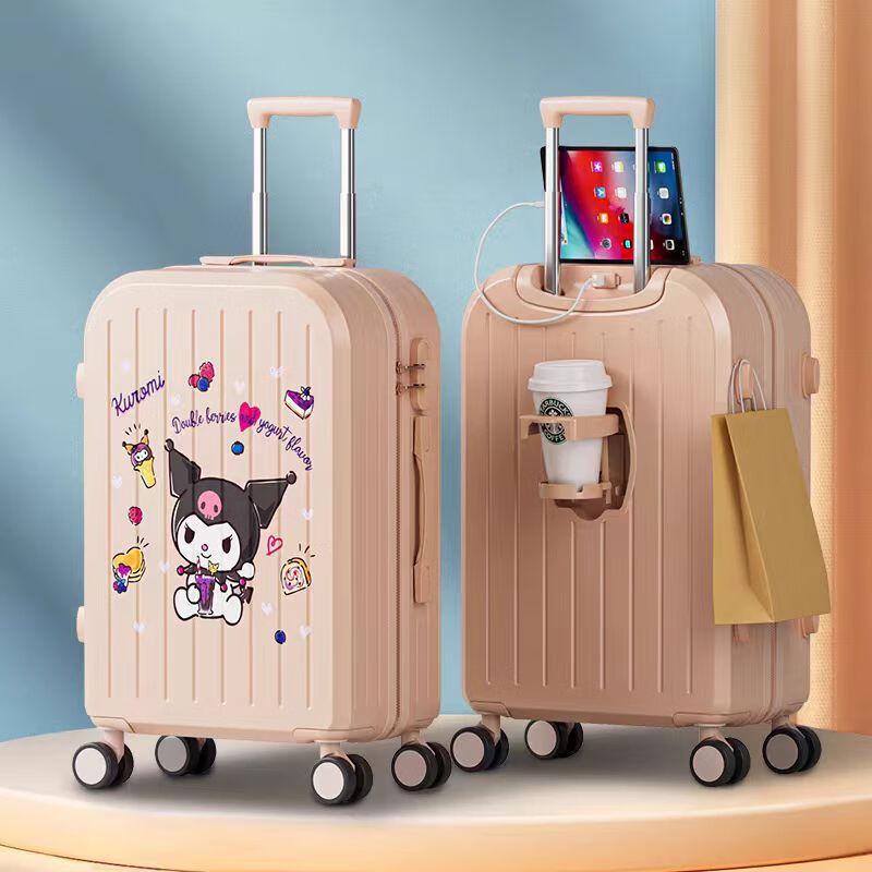 Чемодан студенческий Nafuandu Cinnamoroll с бесшумными колесами-спиннерами 28 inches
