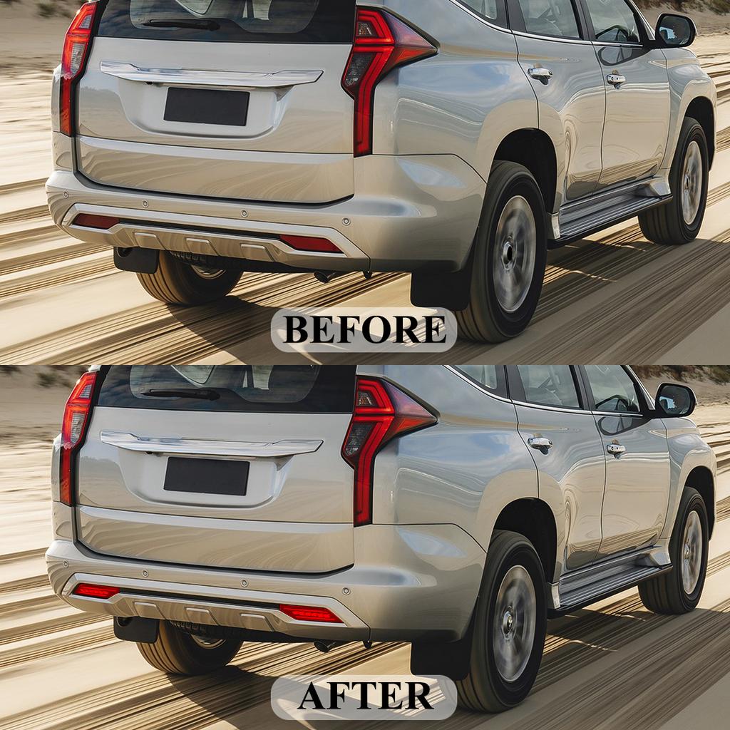LED Bumper Reflector Lights For Mitsubishi Pajero Shogun Montero 2019 2020 2025 Dynamic Turn Signal Brake Daytime Running Lamps