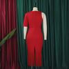 D357 Plus Size Women's Summer 2023 Solid Color Bodycon Tassel Pencil Skirt Dress