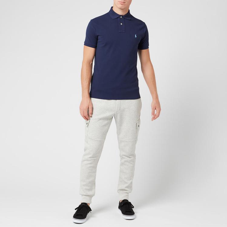 Polo Ralph Lauren Logo Embroidered Loose Fit Short Sleeve Polo Shirt Men tops Blue 710548797-010