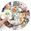 52 Persian cat graffiti stickers personalized cartoon cute cat decorative water cup mobile phone luggage sticker
