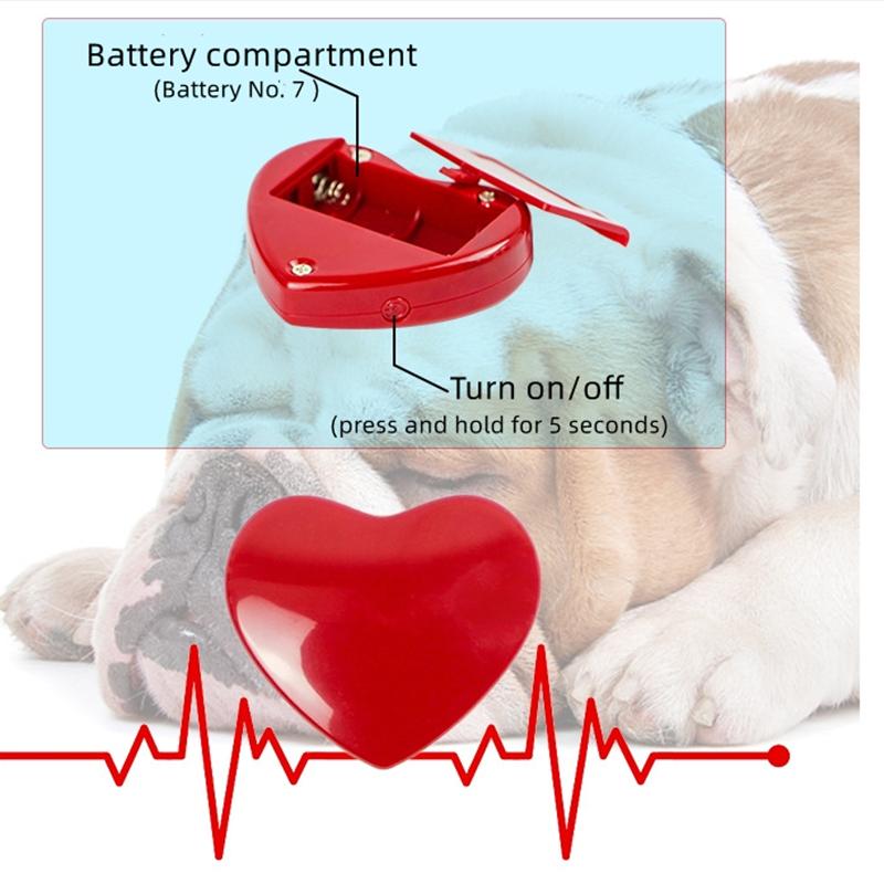 Heartbeat Dog Toy – Plush Comfort Companion with Realistic Heartbeat for Crate Training & Cozy Sleep