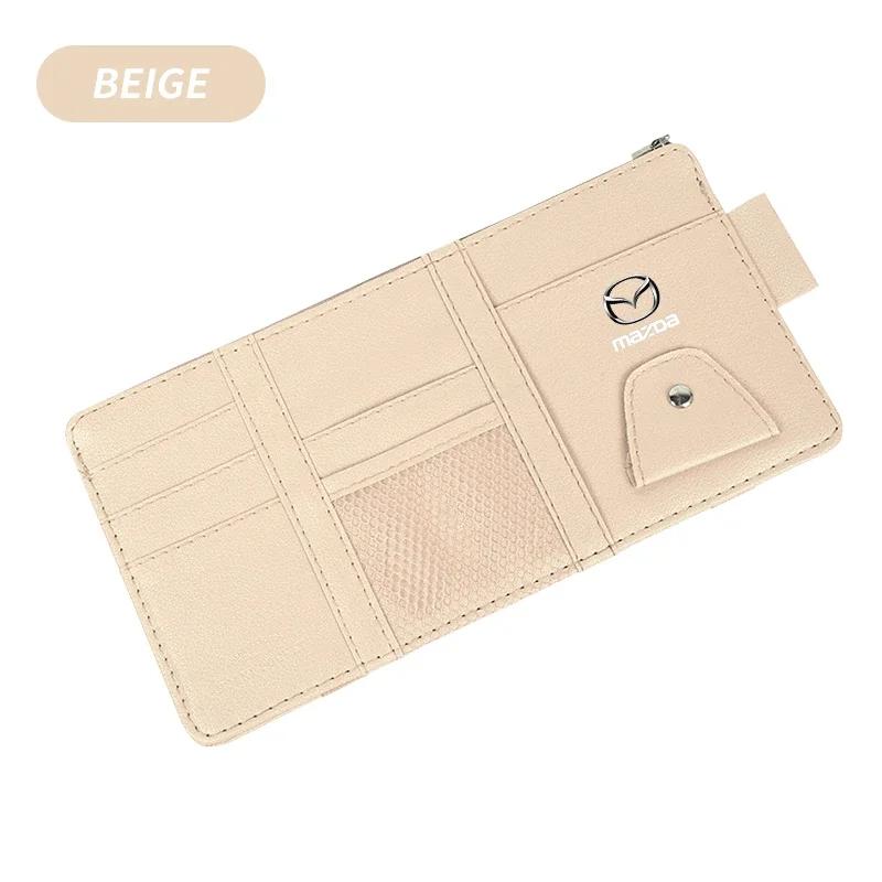 Car Sun Visor Organizer Auto Pocket Organizer Interior Accessories For Mazda 3 Alexa CX30 CX-4 CX5 CX-5 CX8 CX-8 CX-30 CX9 CX-9