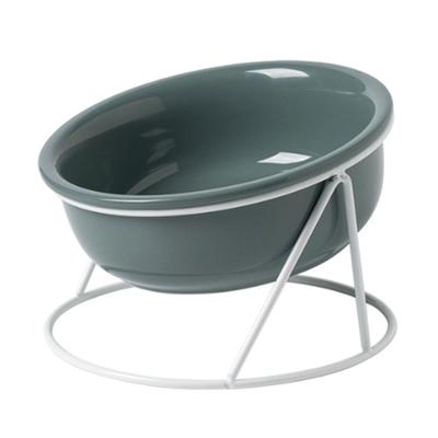 Gamelle en céramique pour animaux de compagnie, multifonction, élégante, design surélevé, protection de la colonne cervicale, gamelle pour chat