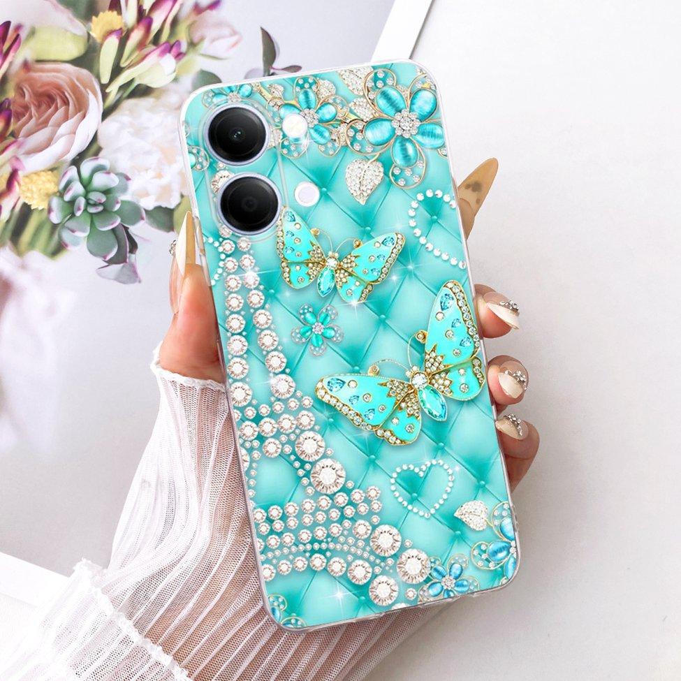 Transparent Casing For Vivo Y05 Cover Luxury Cute Cat Fashion Butterfly Cool Painted Funda For Y05 Vivo Phone Case