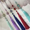 Vintage Chinese Hanfu Pendant Traditional Tassels Waterdrop Waist Pendant Fashionable Jewelry Decor for Celebrations