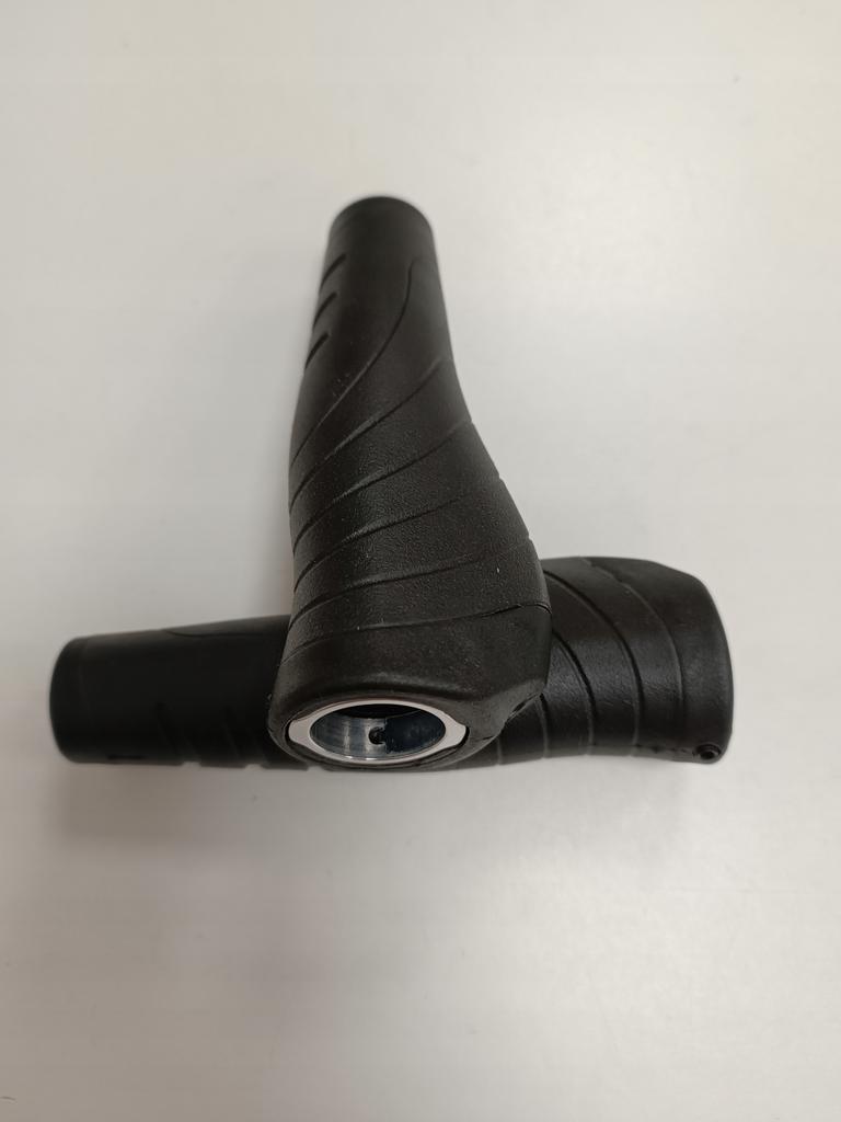 Chwyty Rowerowe Velo Vlg 130/130 Mm Czarne Zatyczki Guma