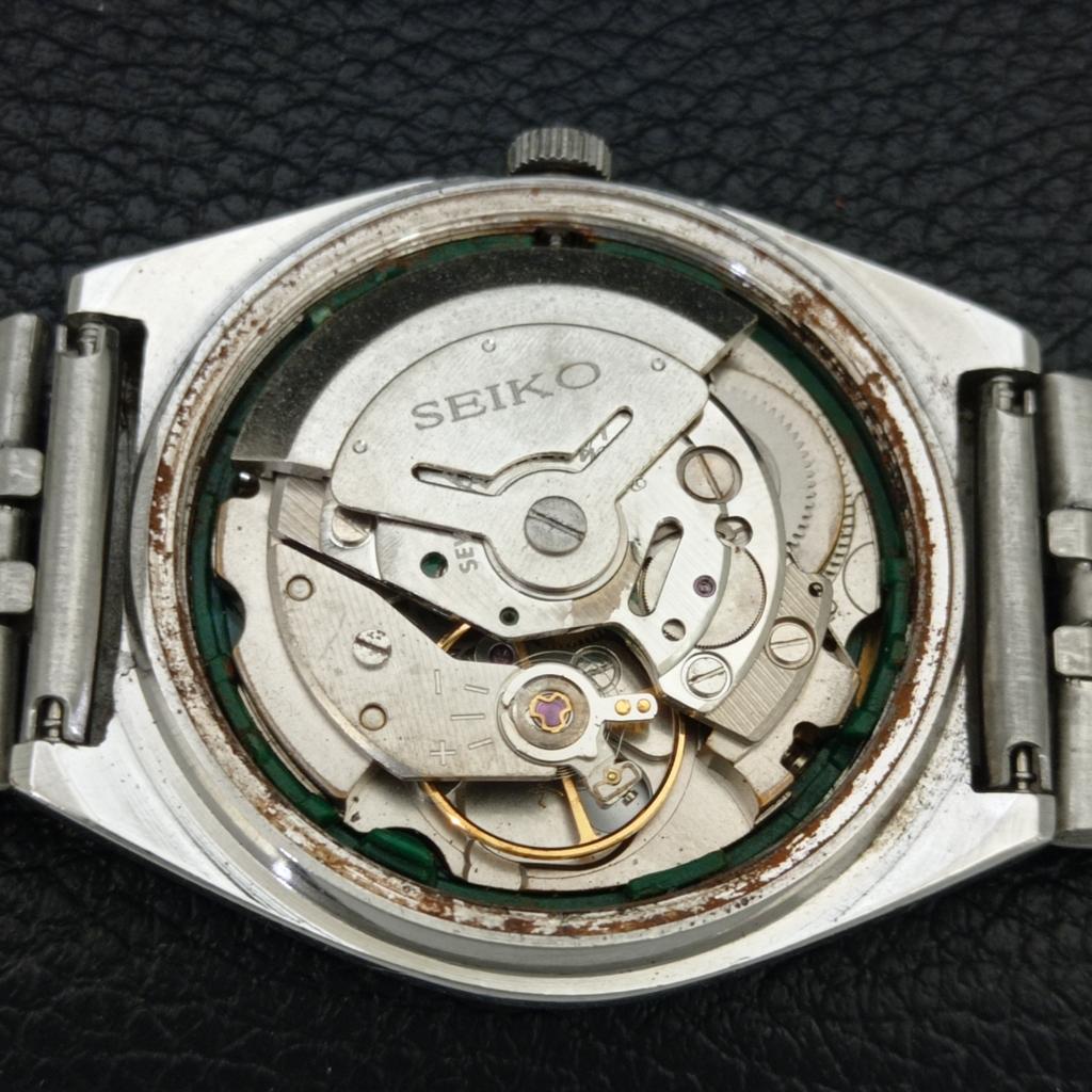 GENUINE VINTAGE SEIKO 5 AUTOMATIC JAPAN MENS BLUE COLOR DIAL WATCH A708391-1